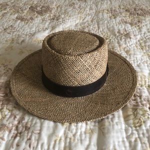 Straw Hat leather detail